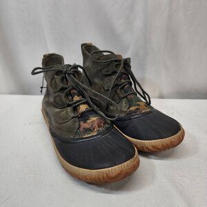 SOREL Women's OUT N ABOUT Plus Duck Camo Boots size 9 Rain Waterproof